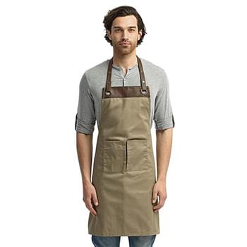 Espresso Bib Apron with Pockets