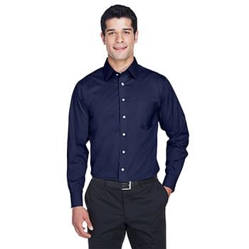 Crown Collection® Solid Stretch Twill Woven Dress Shirt