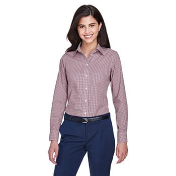 Women's Crown Collection® Gingham Check Woven Dress Shirt