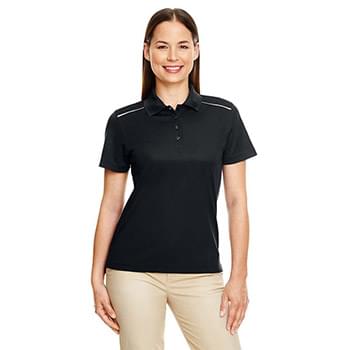 Women's Radiant Performance Piqué Polo with Reflective Piping