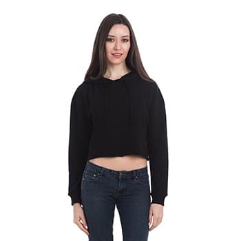 Women's Cropped Fleece Hooded Sweatshirt