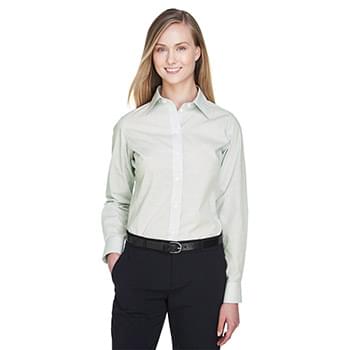 Women's Crown Collection® Micro Tattersall Woven Dress Shirt