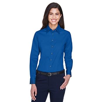 Women's Easy Blend™ Long Sleeve Twill Dress Shirt with Stain-Release