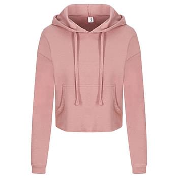 Women's Girlie Cropped Hooded Fleece with Pocket