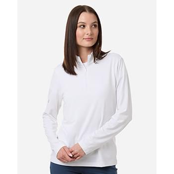 Women's Textured Stripe Quarter-Zip Pullover
