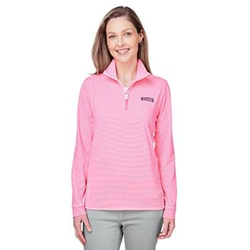 Women's Microstripe Sankaty Half-Zip Pullover
