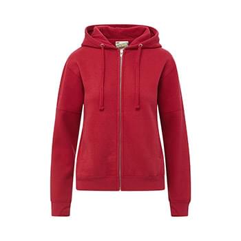 Women's Vintage Fleece Hooded Full-Zip Sweatshirt