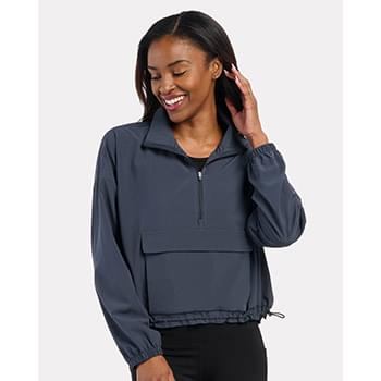 Women's Stretch Woven Quarter-Zip Pullover