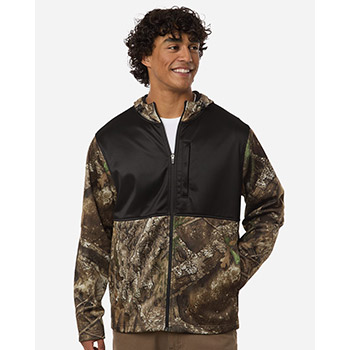 Unisex Realtree® Performance Colorblocked Full-Zip Hooded Sweatshirt
