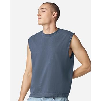 Unisex Heavyweight Cotton Garment-Dyed Mid-Length Muscle Tee