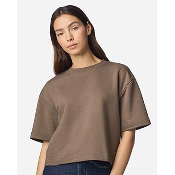 Women's French Terry Mid-Length Boxy Top