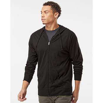 Independent Trading Co.® Custom Lightweight Jersey Full-Zip Hooded T-Shirt