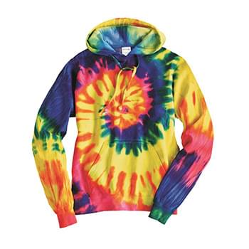 Multi-Color Spiral Pullover Hooded Sweatshirt