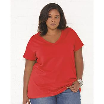 Curvy Collection Women's V-Neck Tee