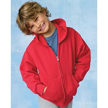 ComfortBlend&reg; EcoSmart&reg; Youth Full-Zip Hooded Sweatshirt