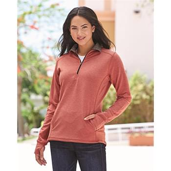 Omega Stretch Terry Women's Quarter-Zip Pullover