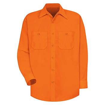 Enhanced Visibility Long Sleeve Work Shirt Long Sizes