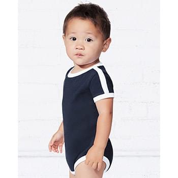 Infant Retro Ringer Fine Jersey Bodysuit