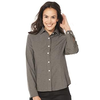 Women's Long Sleeve Stain Resistant Oxford Shirt