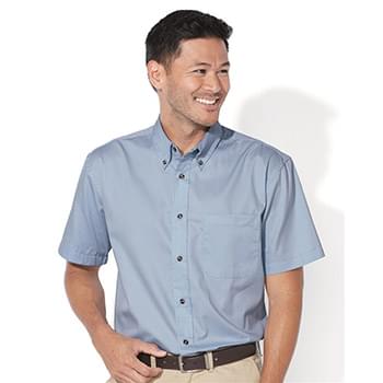 Short Sleeve Stain-Resistant Twill Shirt