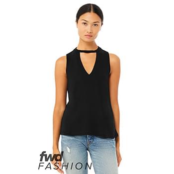 FWD Fashion Women's Flowy Cut Neck Tank