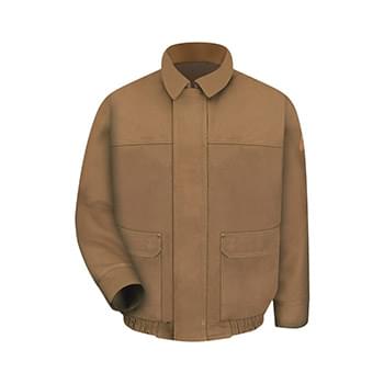 Brown Duck Lined Bomber Jacket - EXCEL FR&reg; ComforTouch&reg; - Long Sizes