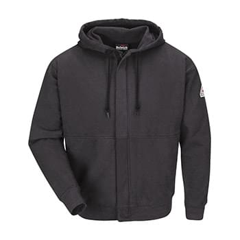 Zip-Front Hooded Sweatshirt - Long Sizes
