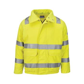 Hi-Visibility Lined Bomber Jacket with Reflective Trim - CoolTouch&reg;2 - Long Sizes