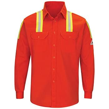 Enhanced Visibility Long Sleeve Uniform Shirt - Long Sizes