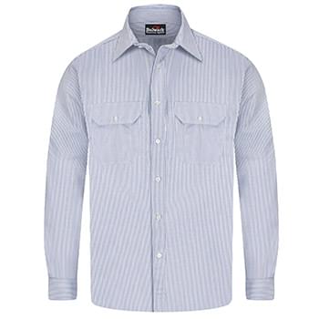 Striped Uniform Shirt - EXCEL FR&reg; Long Sizes