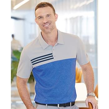 Heathered Colorblock 3-Stripes Sport Shirt