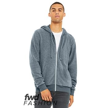 Fast Fashion Unisex Sueded Fleece Full-Zip Hoodie