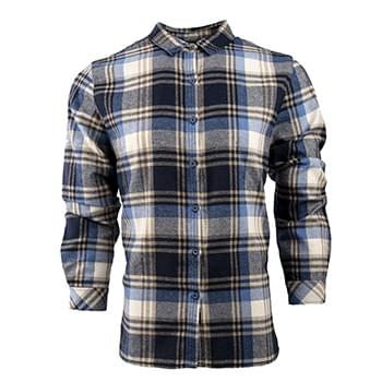 Women's No Pocket Yarn-Dyed Long Sleeve Flannel Shirt