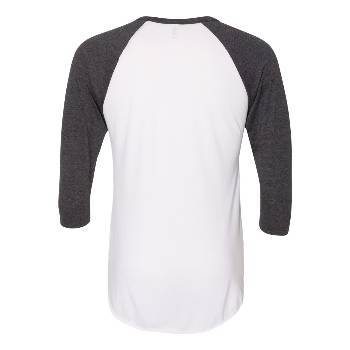 Unisex 50/50 Raglan Three-Quarter Sleeve Tee